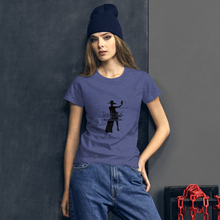 Load image into Gallery viewer, Traveltude "Feeling MySelfie" Fitted Tee (Black)