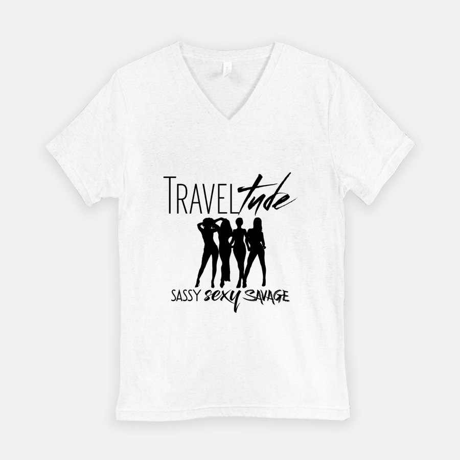 Traveltude Squad V-neck Tee