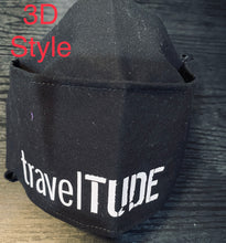 Load image into Gallery viewer, Traveltude Face Coving for Men with Distressed Logo