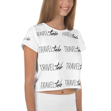 Load image into Gallery viewer, Traveltude All-Over Print Crop Tee